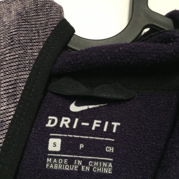 Nike Dri Fit Pullover Purple Knit Hooded Sweater Size S - Picture 5 of 14
